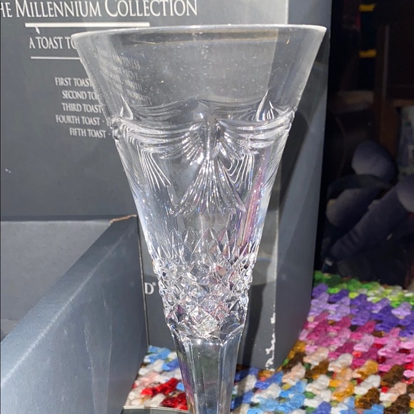 The Millennium Collection Crystal Toasting Glass - Picture 3 of 7